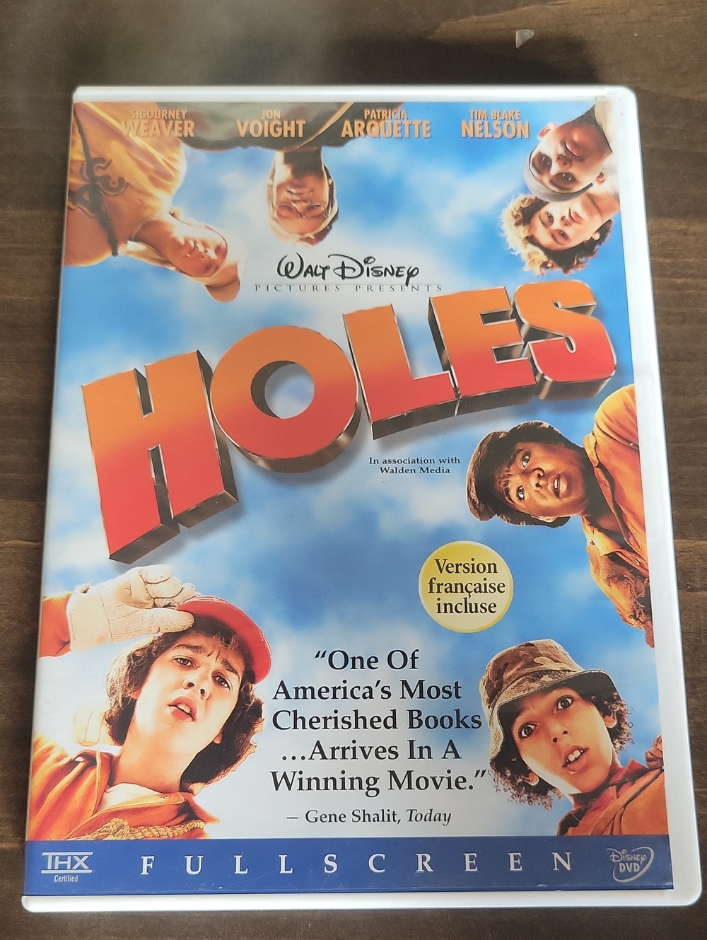Disney HOLES DVD — Blue & Orange Cover Artwork